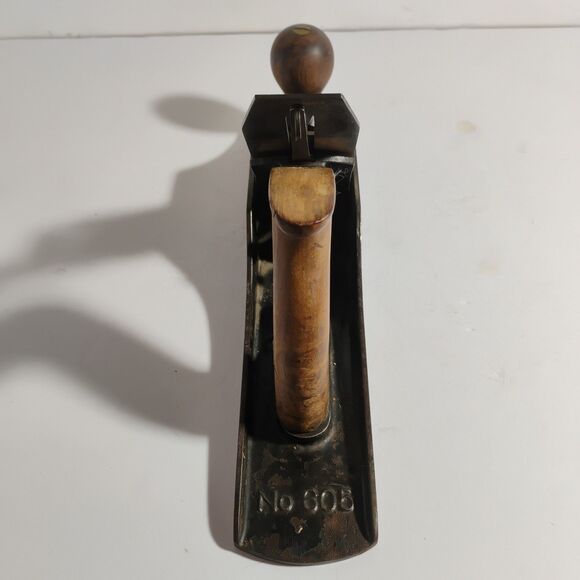 Vintage Stanley Bedrock 605 Plane Corrugated Sole Patent D Apr 2 1910 Rare - Picture 3 of 16